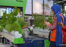 Meta-FIT. The robot with watering can as a joke at Metazet attracted attention.